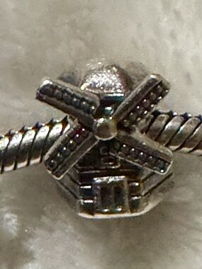Authentic Pandora Windmill Charm Silver retired